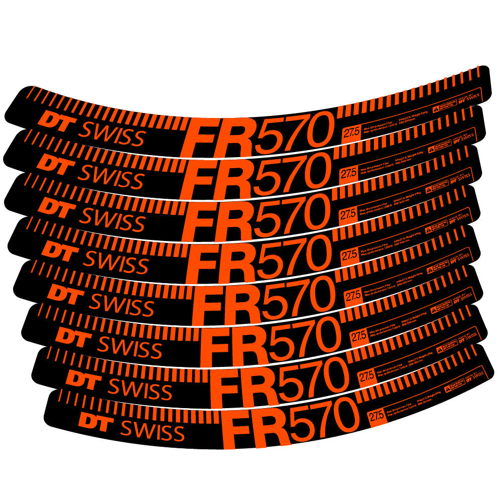 Autocollant DT Swiss FR 570, Roues VTT 29, Autocollant Vélo vinyle