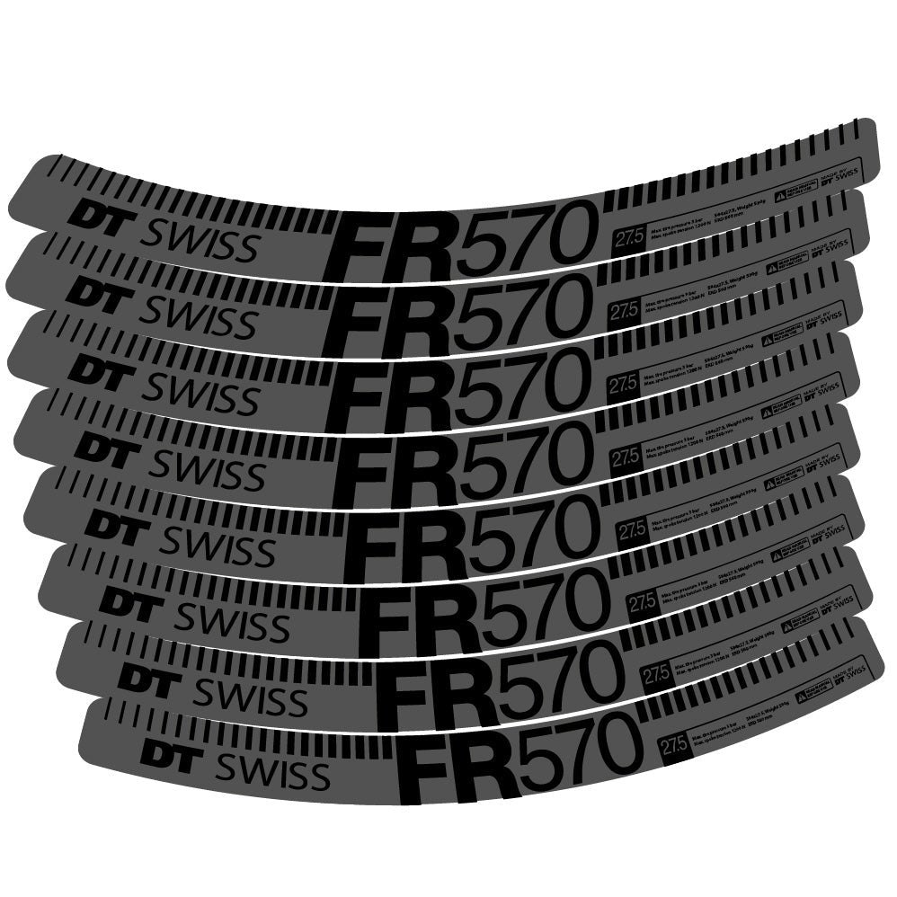 Autocollant DT Swiss FR 570, Roues VTT 29, Autocollant Vélo vinyle
