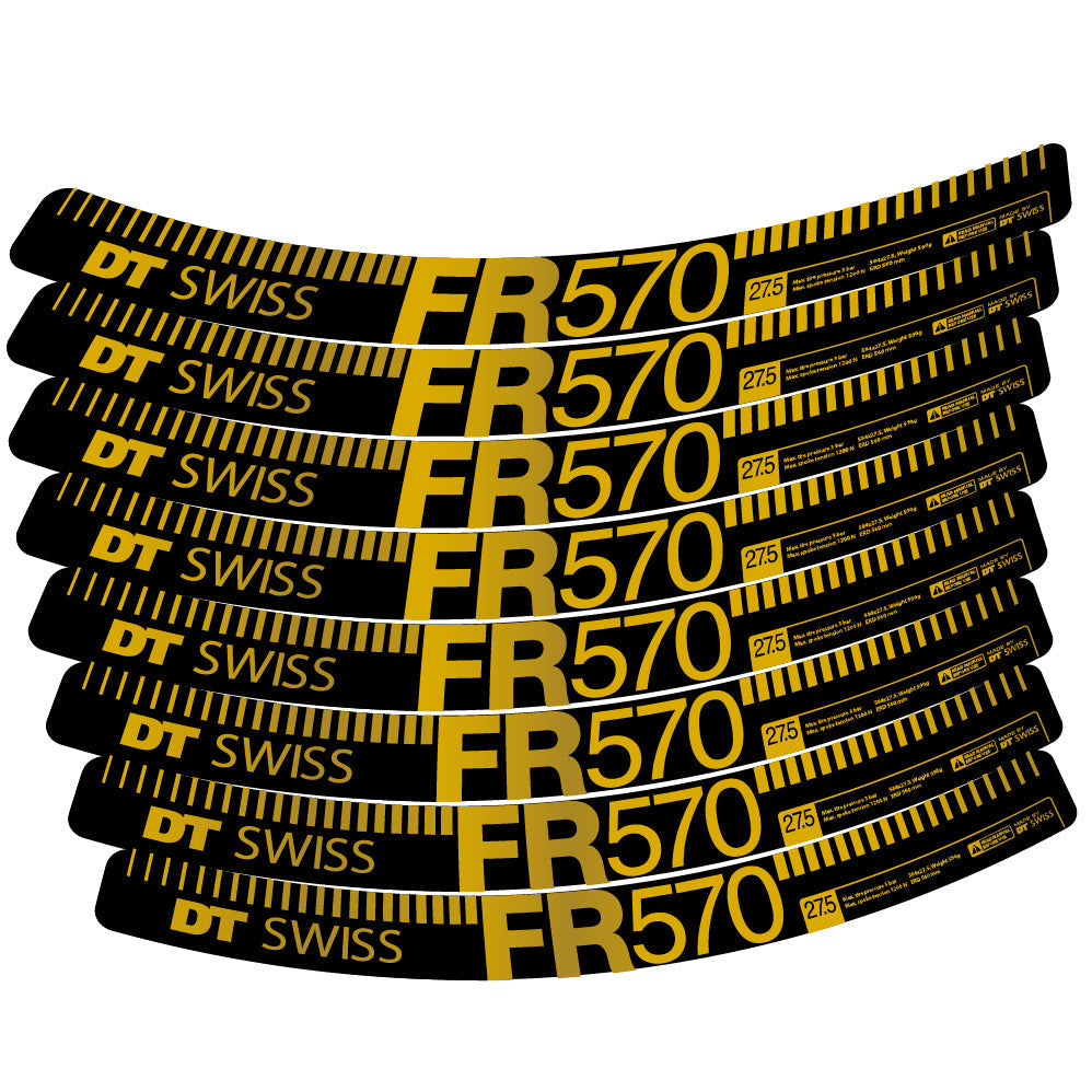Autocollant DT Swiss FR 570, Roues VTT 29, Autocollant Vélo vinyle