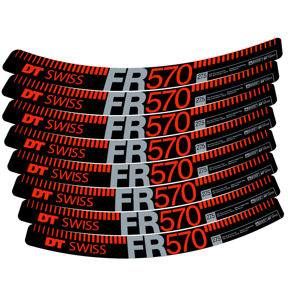 Autocollant DT Swiss FR 570, Roues VTT 29, Autocollant Vélo vinyle