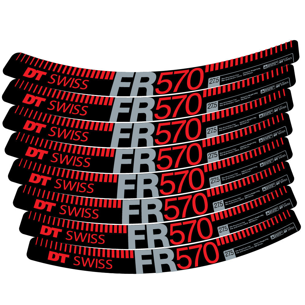 Autocollant DT Swiss FR 570, Roues VTT 29, Autocollant Vélo vinyle