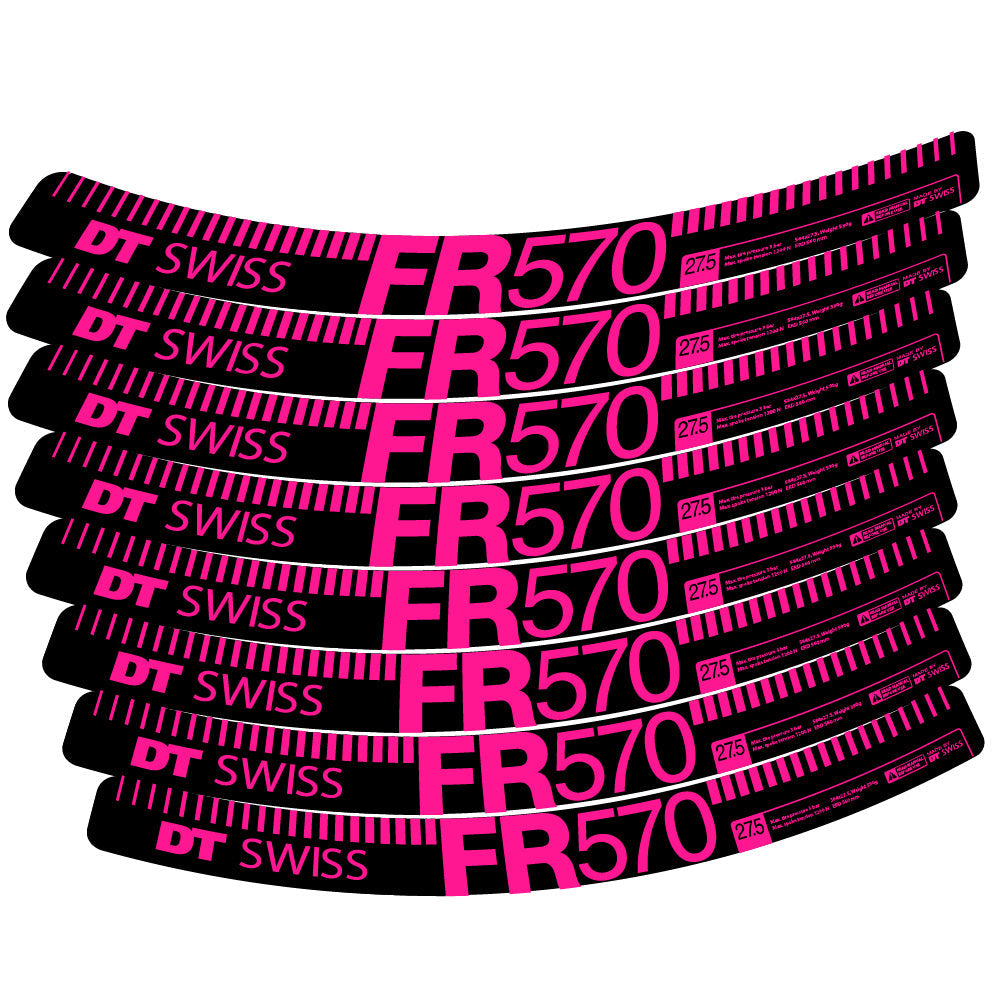 Autocollant DT Swiss FR 570, Roues VTT 29, Autocollant Vélo vinyle