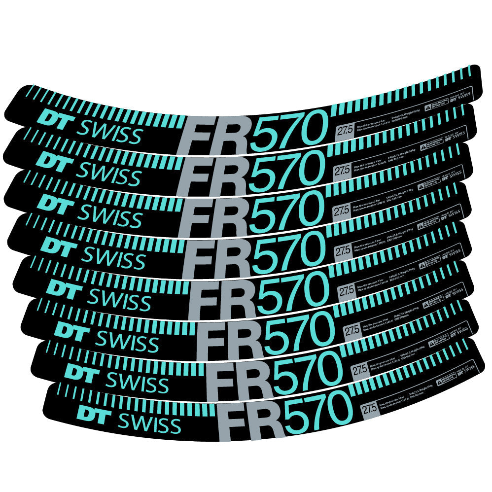 Autocollant DT Swiss FR 570, Roues VTT 29, Autocollant Vélo vinyle