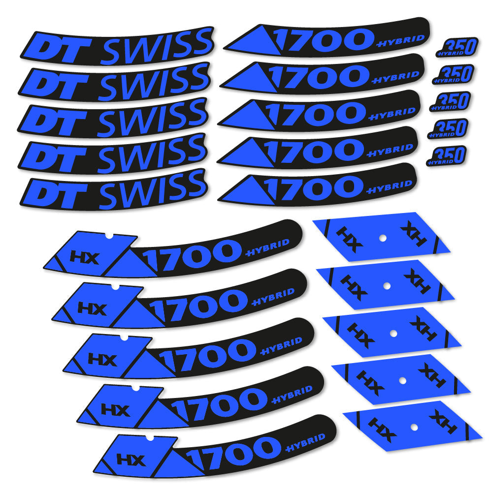 Autocollant DT Swiss Hybrid HX 1700 Spline 29, Roues VTT 29, Autocollant Vélo vinyle