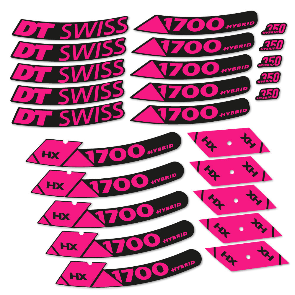 Autocollant DT Swiss Hybrid HX 1700 Spline 29, Roues VTT 29, Autocollant Vélo vinyle