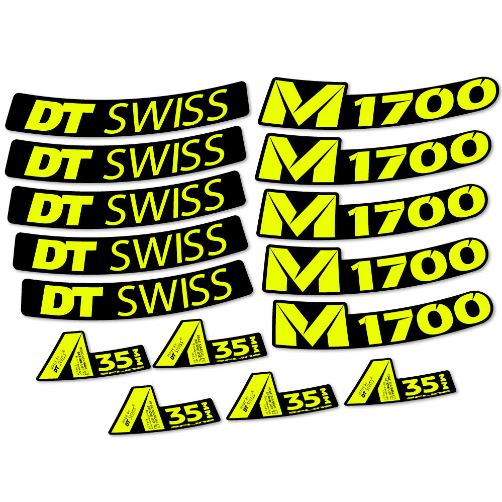 Autocollant DT Swiss M1700 35mm, Roues VTT 29, Autocollant Vélo vinyle