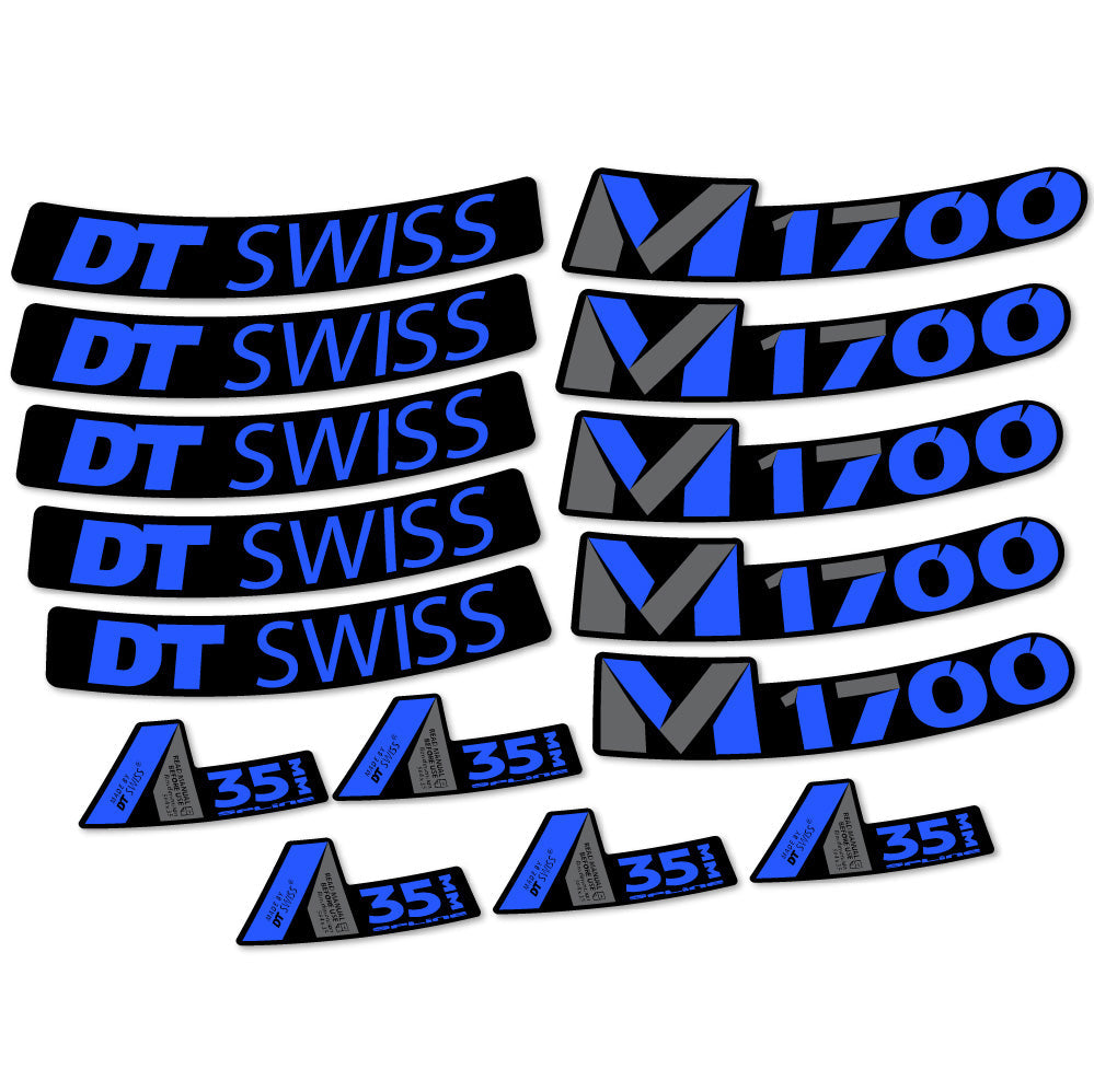 Autocollant DT Swiss M1700 35mm, Roues VTT 29, Autocollant Vélo vinyle