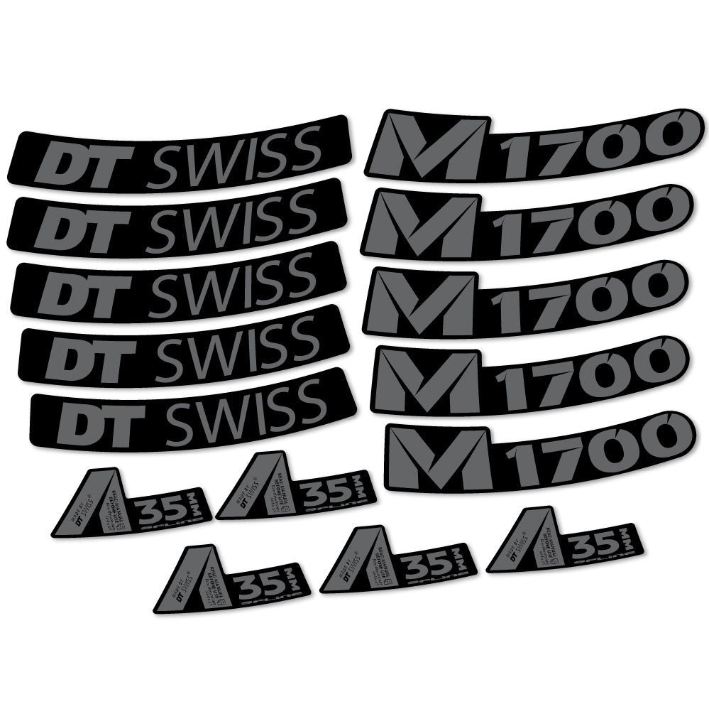 Autocollant DT Swiss M1700 35mm, Roues VTT 29, Autocollant Vélo vinyle