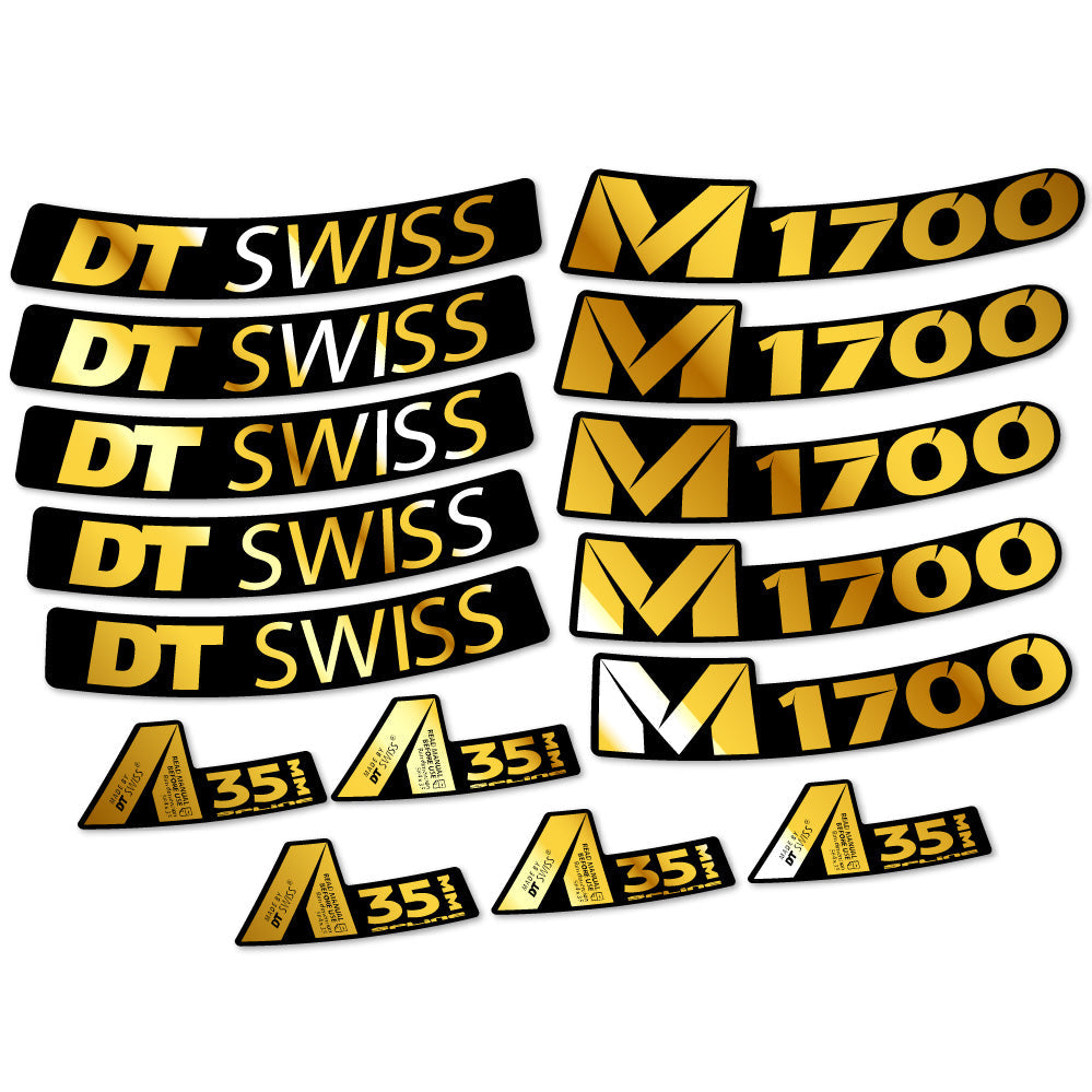 Autocollant DT Swiss M1700 35mm, Roues VTT 29, Autocollant Vélo vinyle