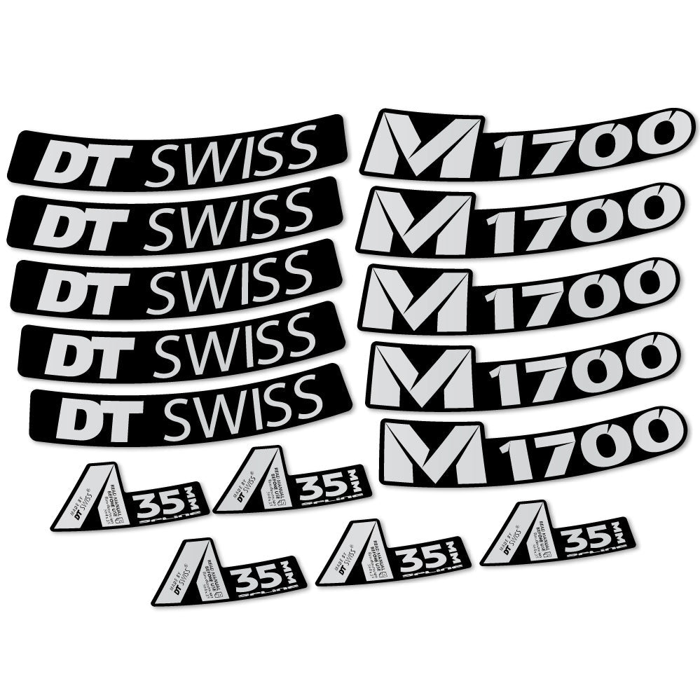 Autocollant DT Swiss M1700 35mm, Roues VTT 29, Autocollant Vélo vinyle