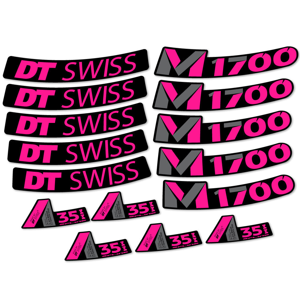 Autocollant DT Swiss M1700 35mm, Roues VTT 29, Autocollant Vélo vinyle