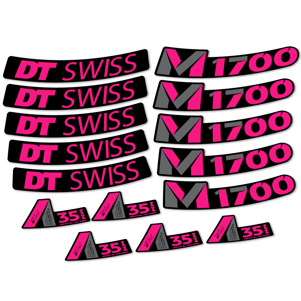 Autocollant DT Swiss M1700 35mm, Roues VTT 29, Autocollant Vélo vinyle