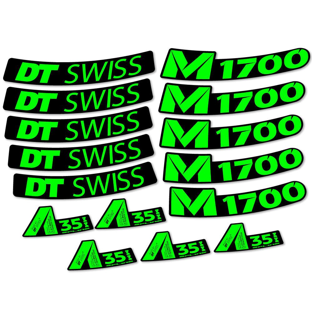 Autocollant DT Swiss M1700 35mm, Roues VTT 29, Autocollant Vélo vinyle