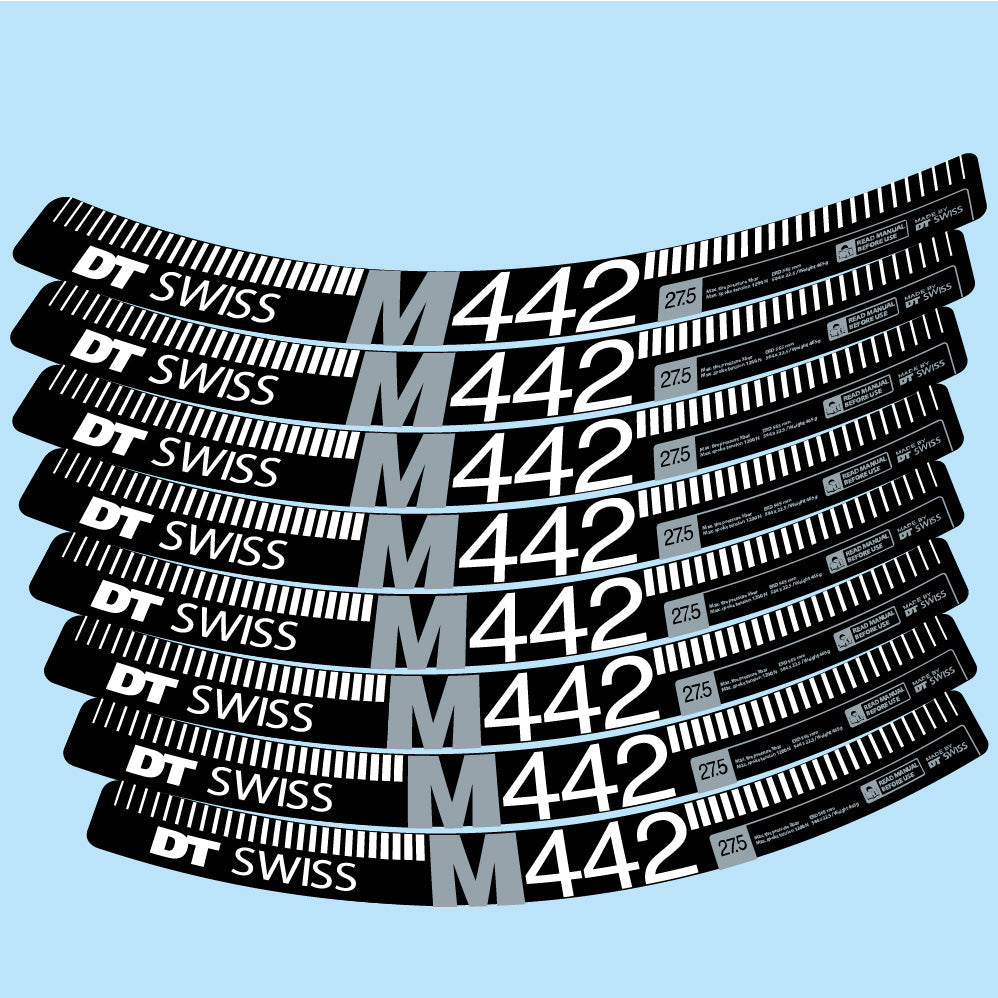 Autocollant DT Swiss M442, Roues VTT 29, Autocollant Vélo vinyle