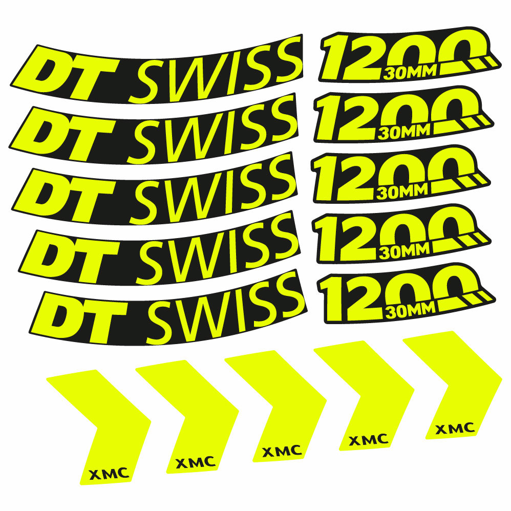 Autocollant DT Swiss XMC 1200 Spine 30, Roues VTT 29, Autocollant Vélo vinyle