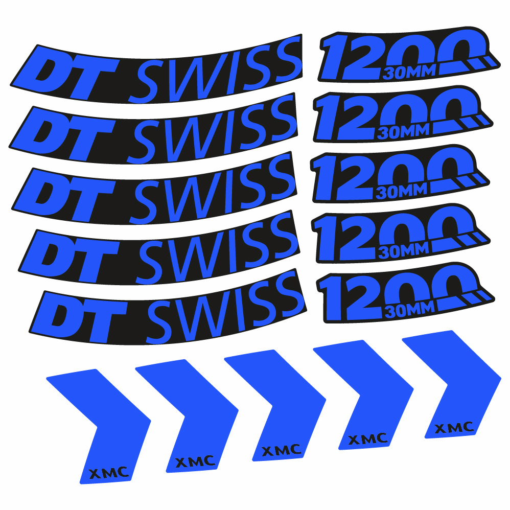 Autocollant DT Swiss XMC 1200 Spine 30, Roues VTT 29, Autocollant Vélo vinyle