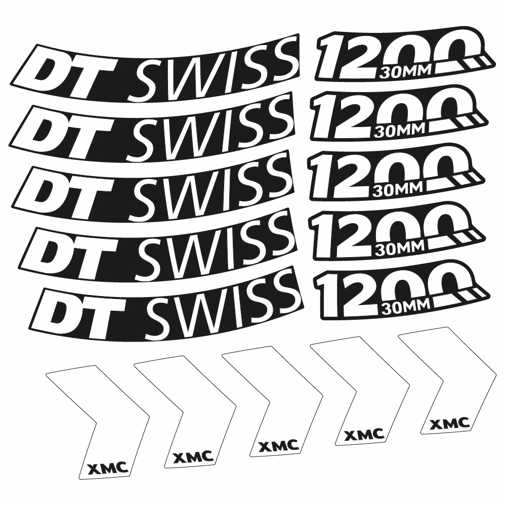 Autocollant DT Swiss XMC 1200 Spine 30, Roues VTT 29, Autocollant Vélo vinyle