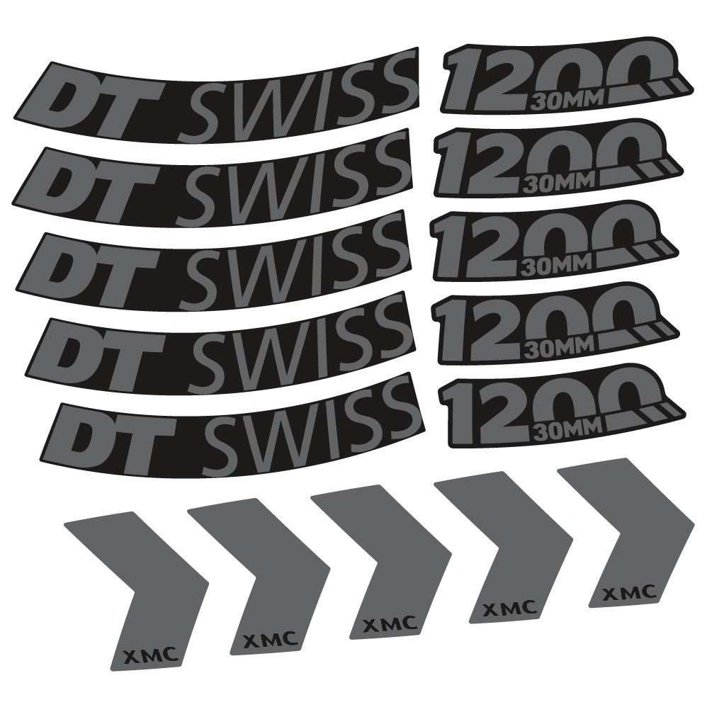 Autocollant DT Swiss XMC 1200 Spine 30, Roues VTT 29, Autocollant Vélo vinyle