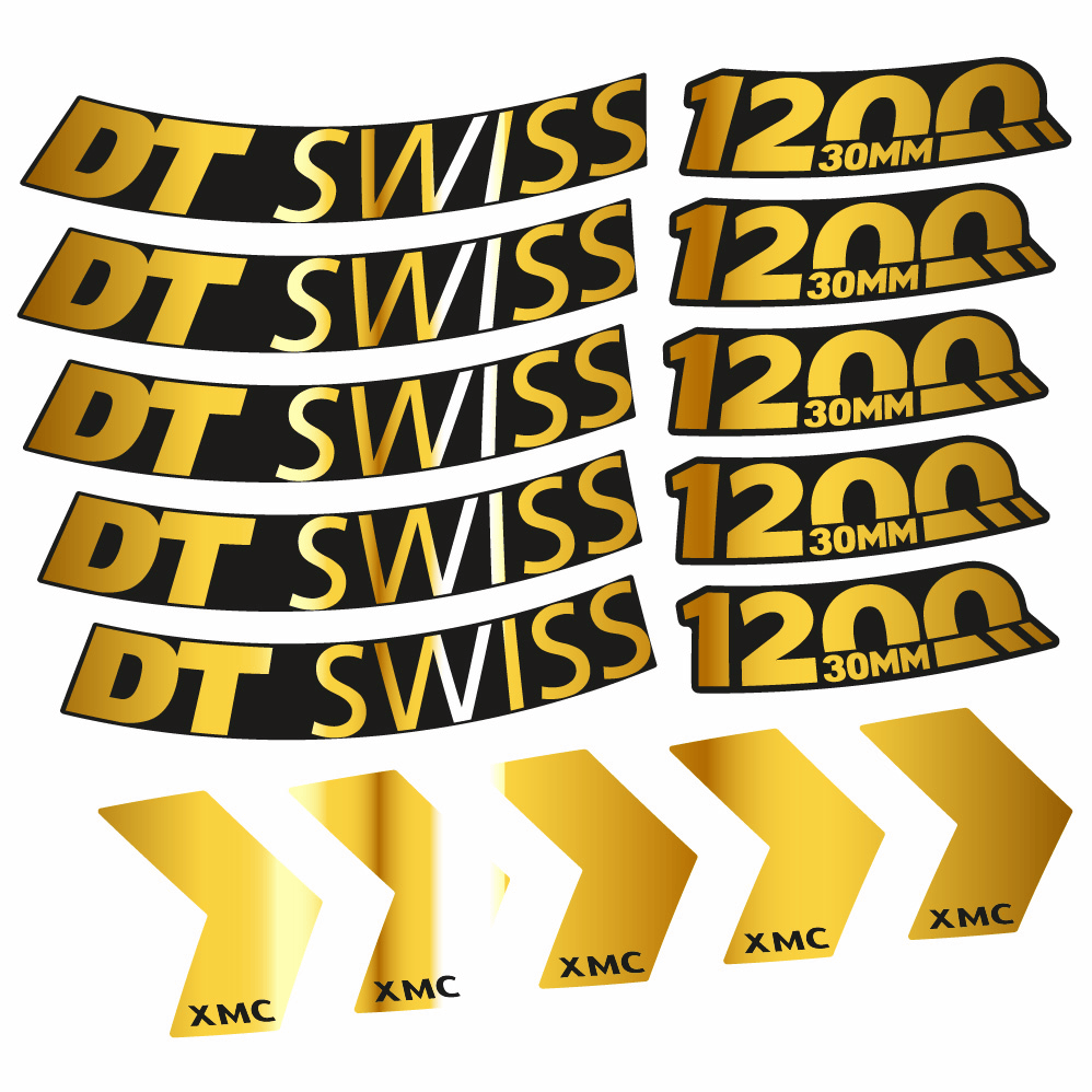 Autocollant DT Swiss XMC 1200 Spine 30, Roues VTT 29, Autocollant Vélo vinyle