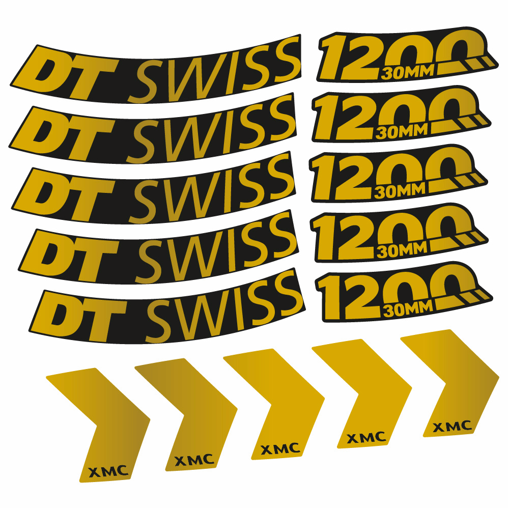 Autocollant DT Swiss XMC 1200 Spine 30, Roues VTT 29, Autocollant Vélo vinyle