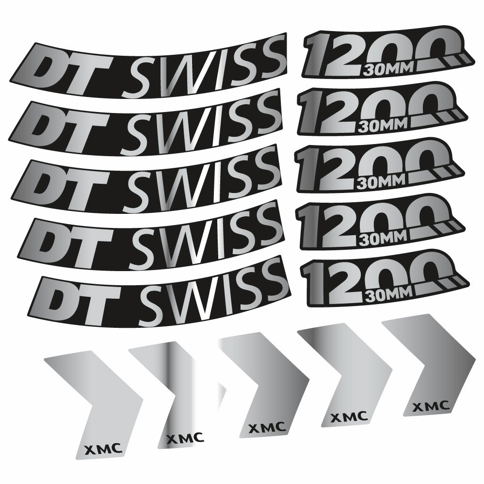 Autocollant DT Swiss XMC 1200 Spine 30, Roues VTT 29, Autocollant Vélo vinyle