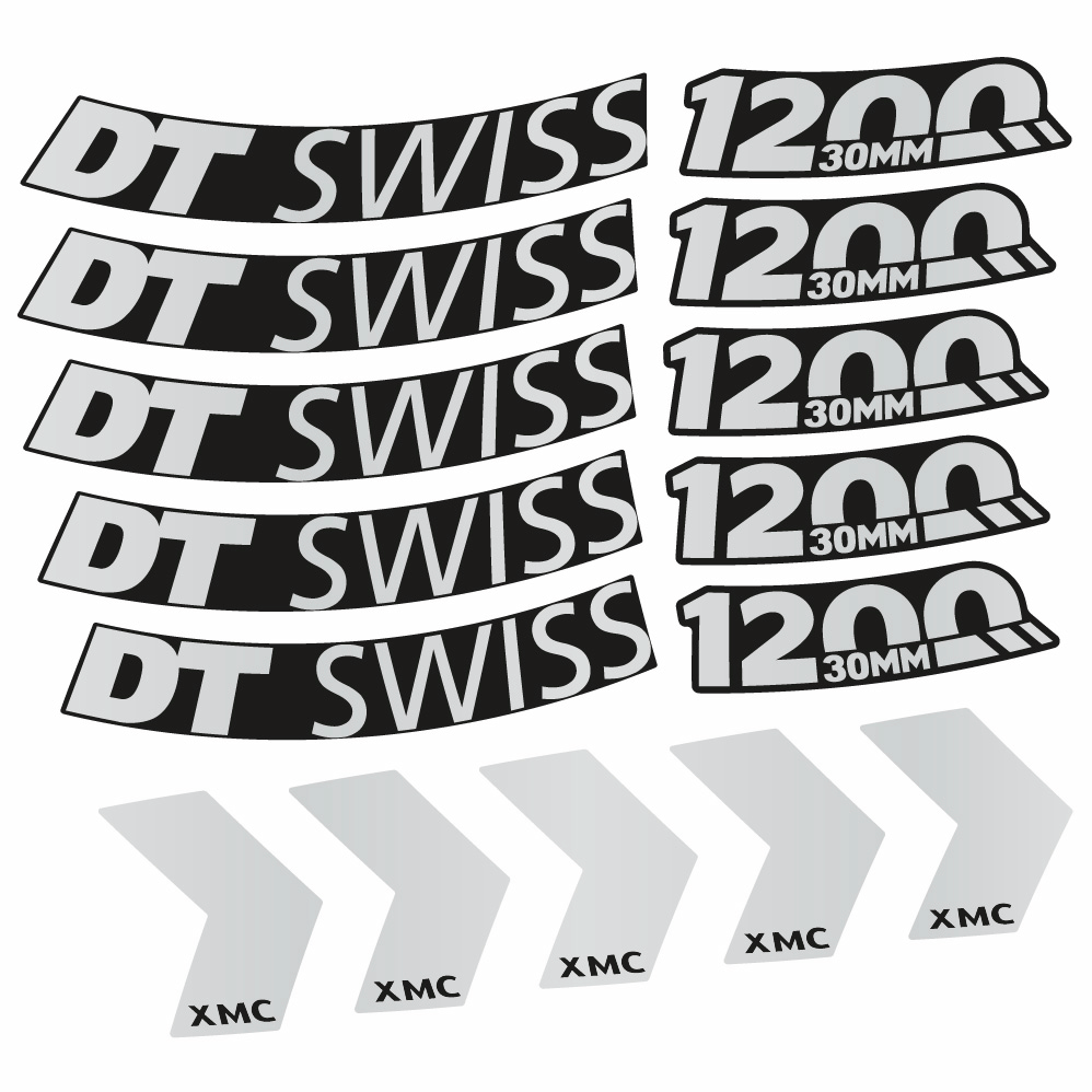 Autocollant DT Swiss XMC 1200 Spine 30, Roues VTT 29, Autocollant Vélo vinyle
