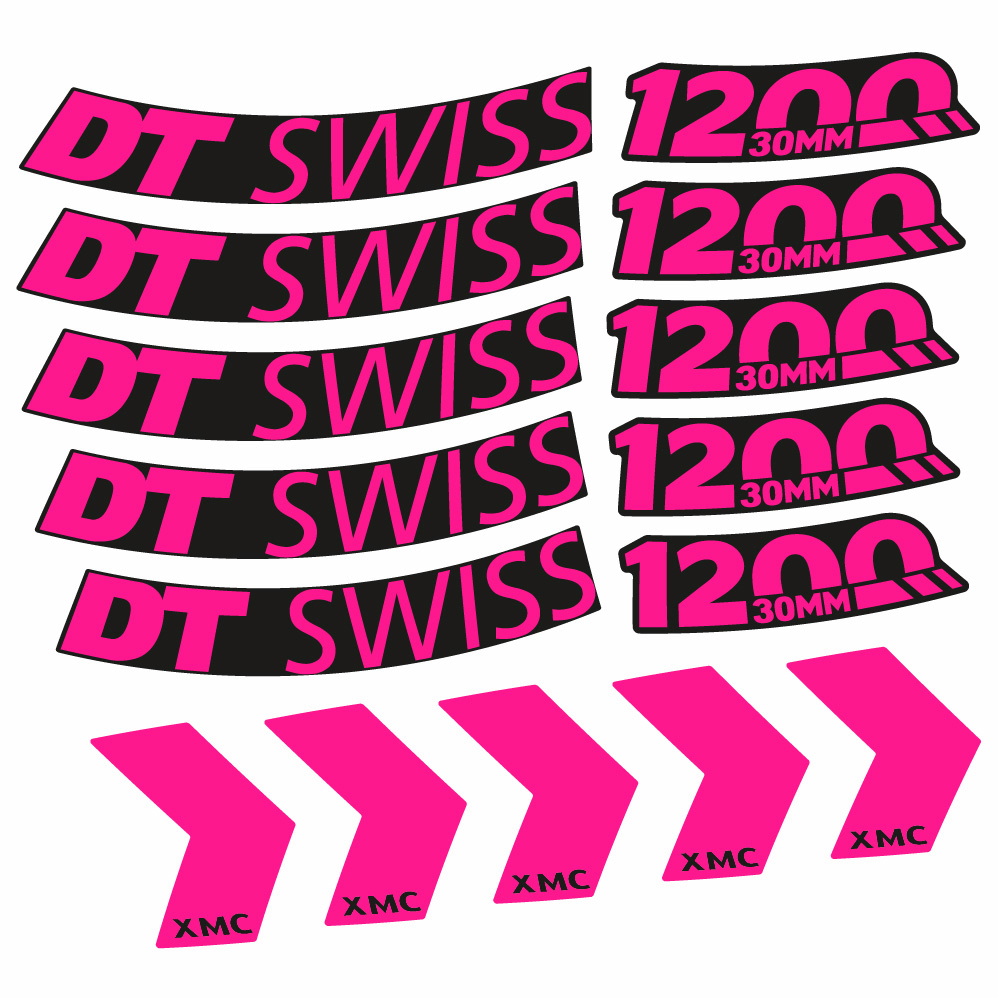 Autocollant DT Swiss XMC 1200 Spine 30, Roues VTT 29, Autocollant Vélo vinyle