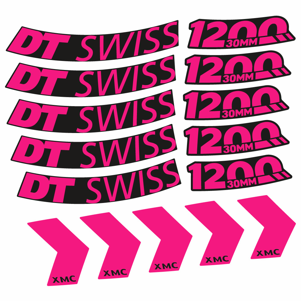 Autocollant DT Swiss XMC 1200 Spine 30, Roues VTT 29, Autocollant Vélo vinyle