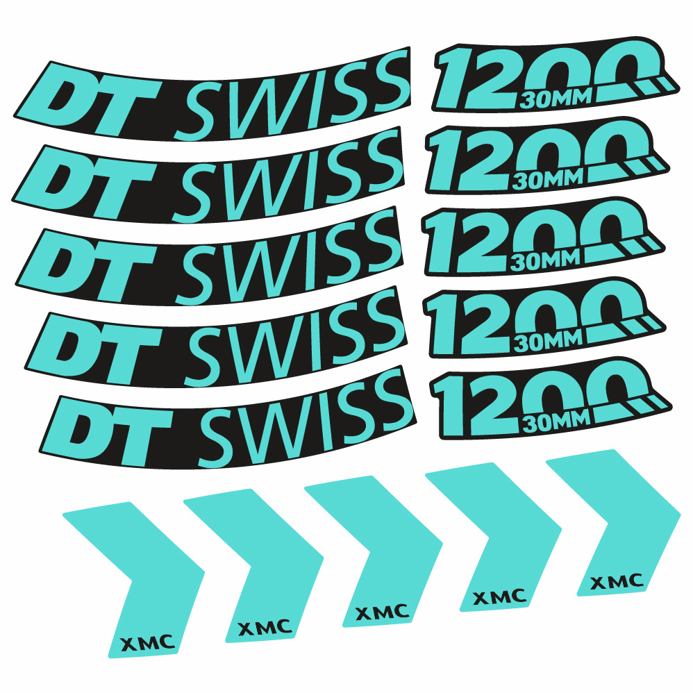Autocollant DT Swiss XMC 1200 Spine 30, Roues VTT 29, Autocollant Vélo vinyle