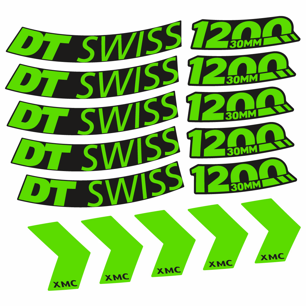 Autocollant DT Swiss XMC 1200 Spine 30, Roues VTT 29, Autocollant Vélo vinyle