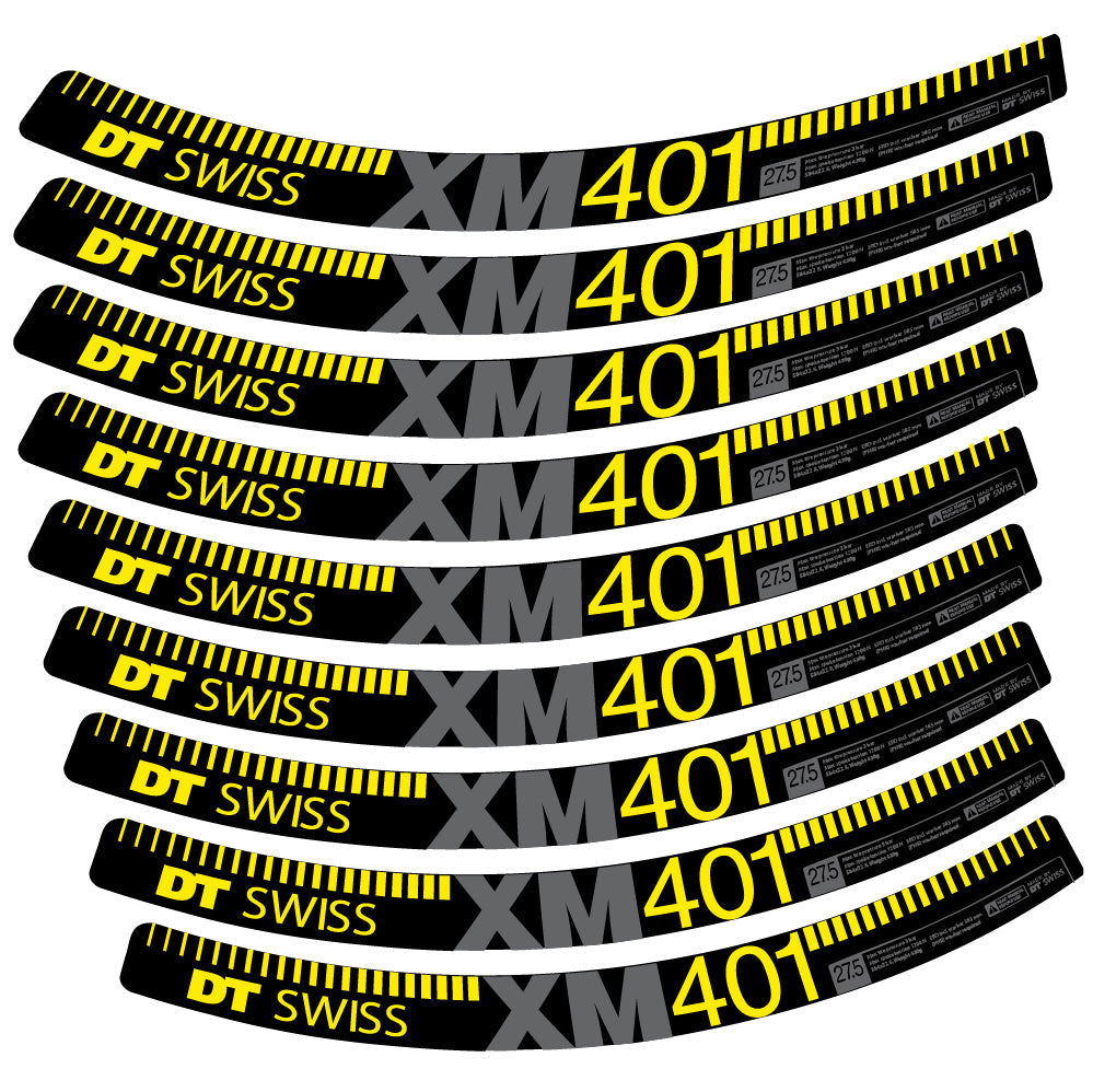 Autocollant DT Swiss XM401, Roues VTT 29, Autocollant Vélo vinyle