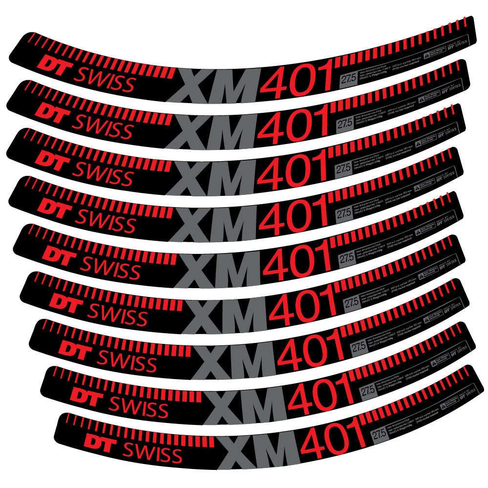 Autocollant DT Swiss XM401, Roues VTT 29, Autocollant Vélo vinyle