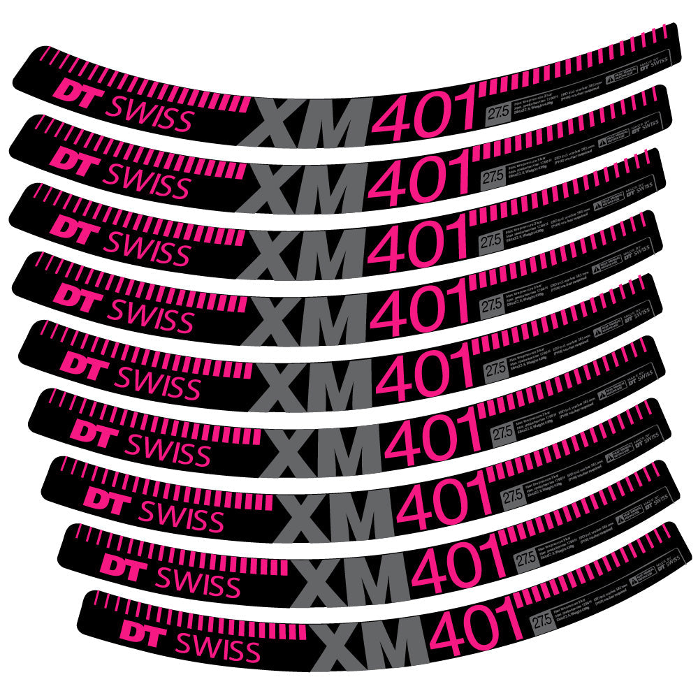 Autocollant DT Swiss XM401, Roues VTT 29, Autocollant Vélo vinyle