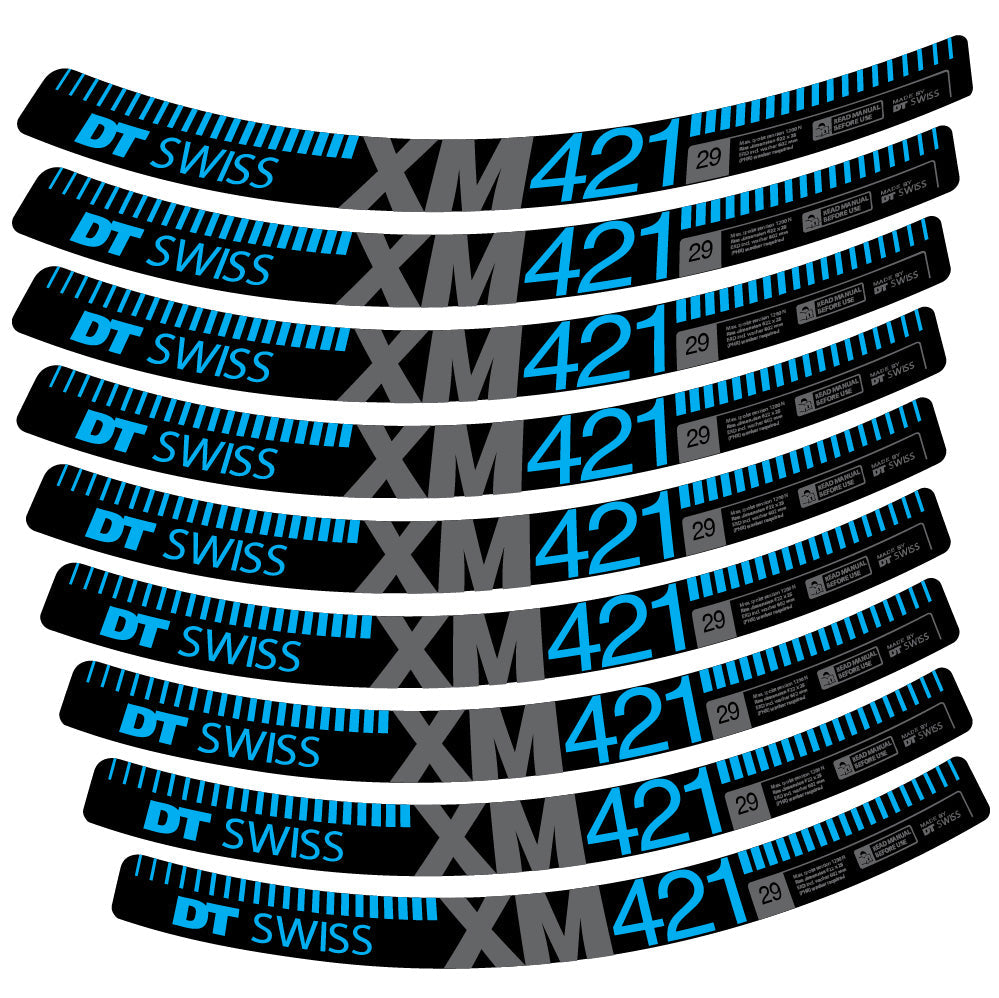 Autocollant DT Swiss XM421, Roues VTT 29, Autocollant Vélo vinyle