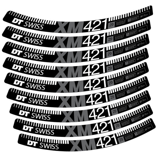 Autocollant DT Swiss XM421, Roues VTT 29, Autocollant Vélo vinyle
