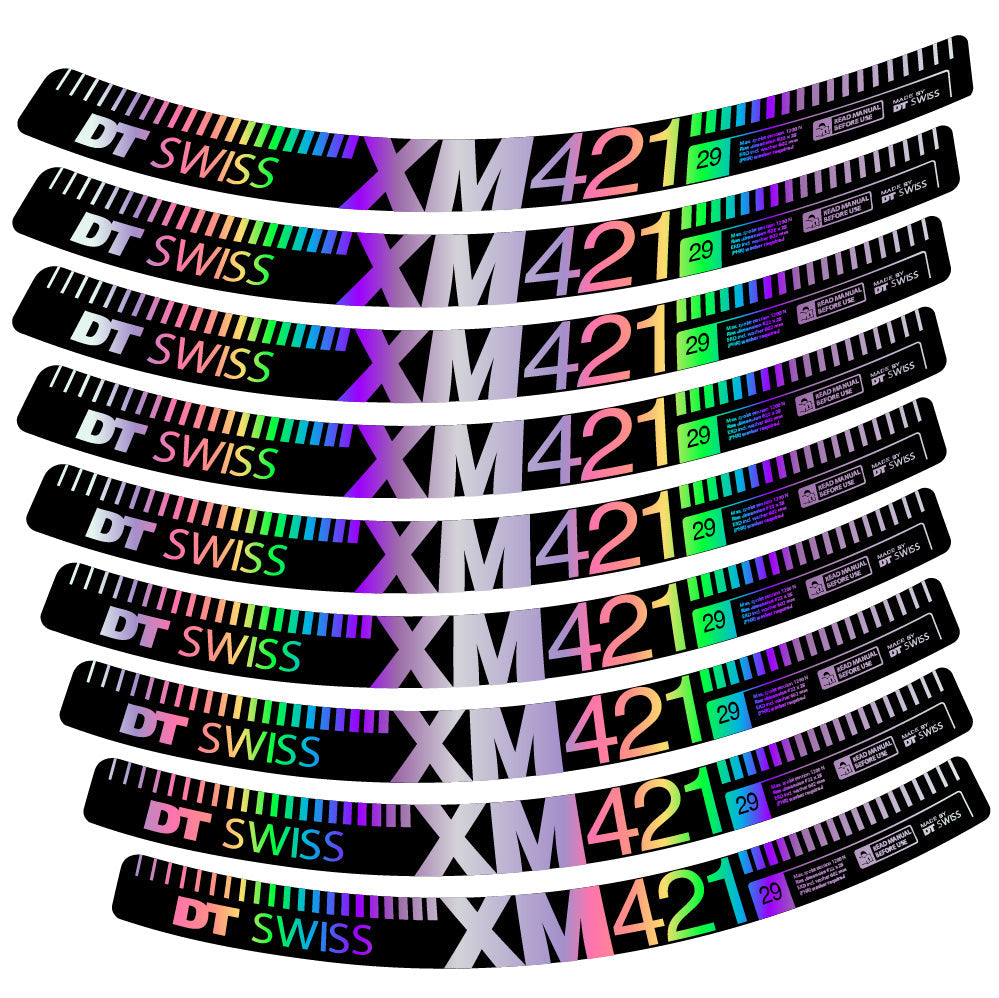 Autocollant DT Swiss XM421, Roues VTT 29, Autocollant Vélo vinyle