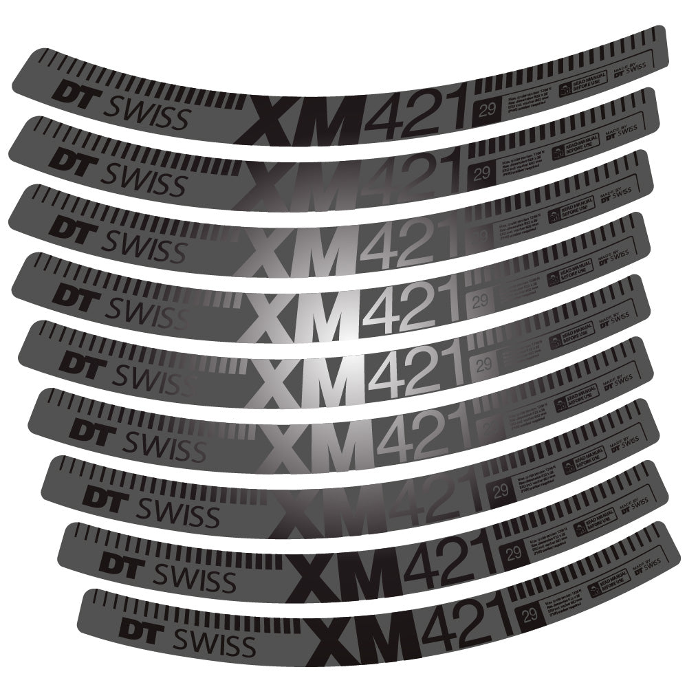 Autocollant DT Swiss XM421, Roues VTT 29, Autocollant Vélo vinyle