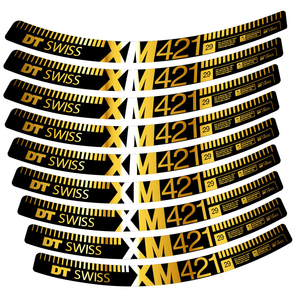 Autocollant DT Swiss XM421, Roues VTT 29, Autocollant Vélo vinyle