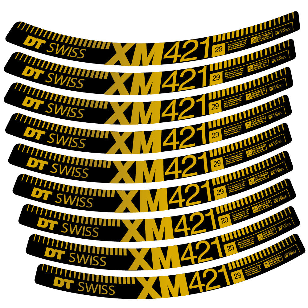 Autocollant DT Swiss XM421, Roues VTT 29, Autocollant Vélo vinyle