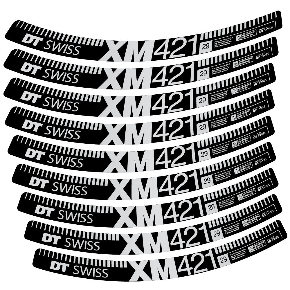 Autocollant DT Swiss XM421, Roues VTT 29, Autocollant Vélo vinyle