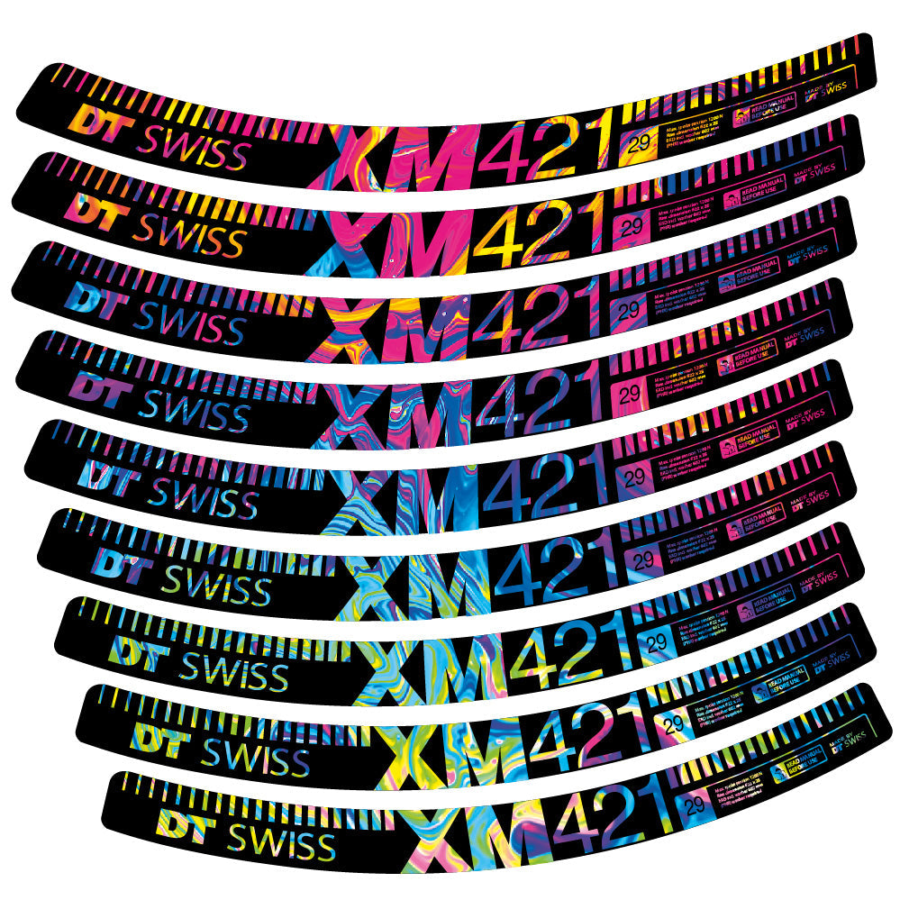 Autocollant DT Swiss XM421, Roues VTT 29, Autocollant Vélo vinyle