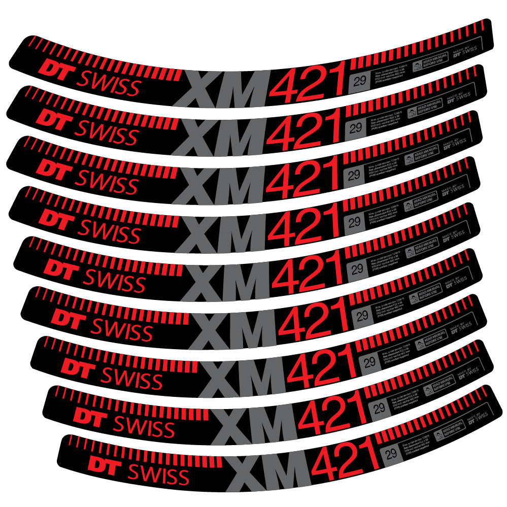 Autocollant DT Swiss XM421, Roues VTT 29, Autocollant Vélo vinyle