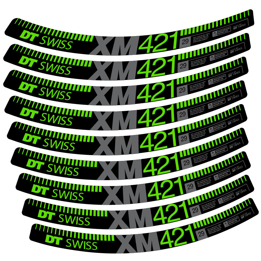 Autocollant DT Swiss XM421, Roues VTT 29, Autocollant Vélo vinyle