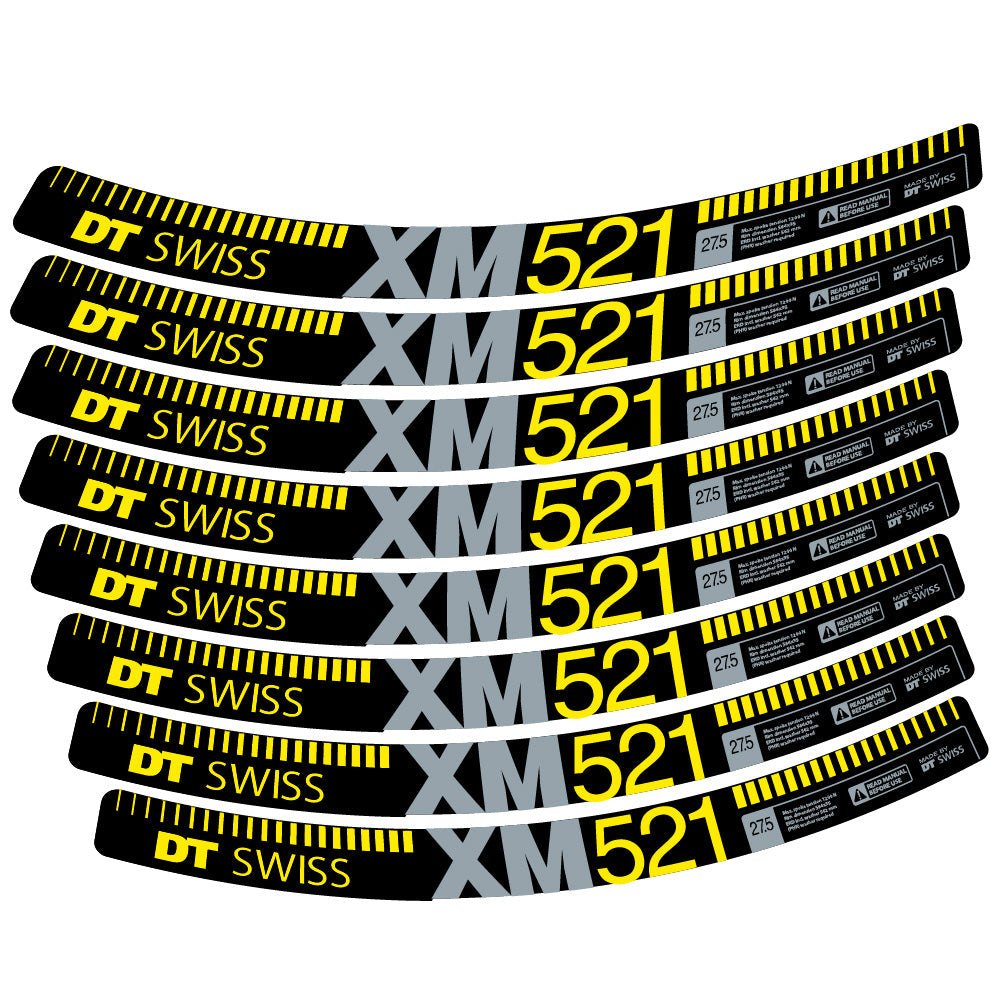 Autocollant DT Swiss XM521, Roues VTT 29, Autocollant Vélo vinyle