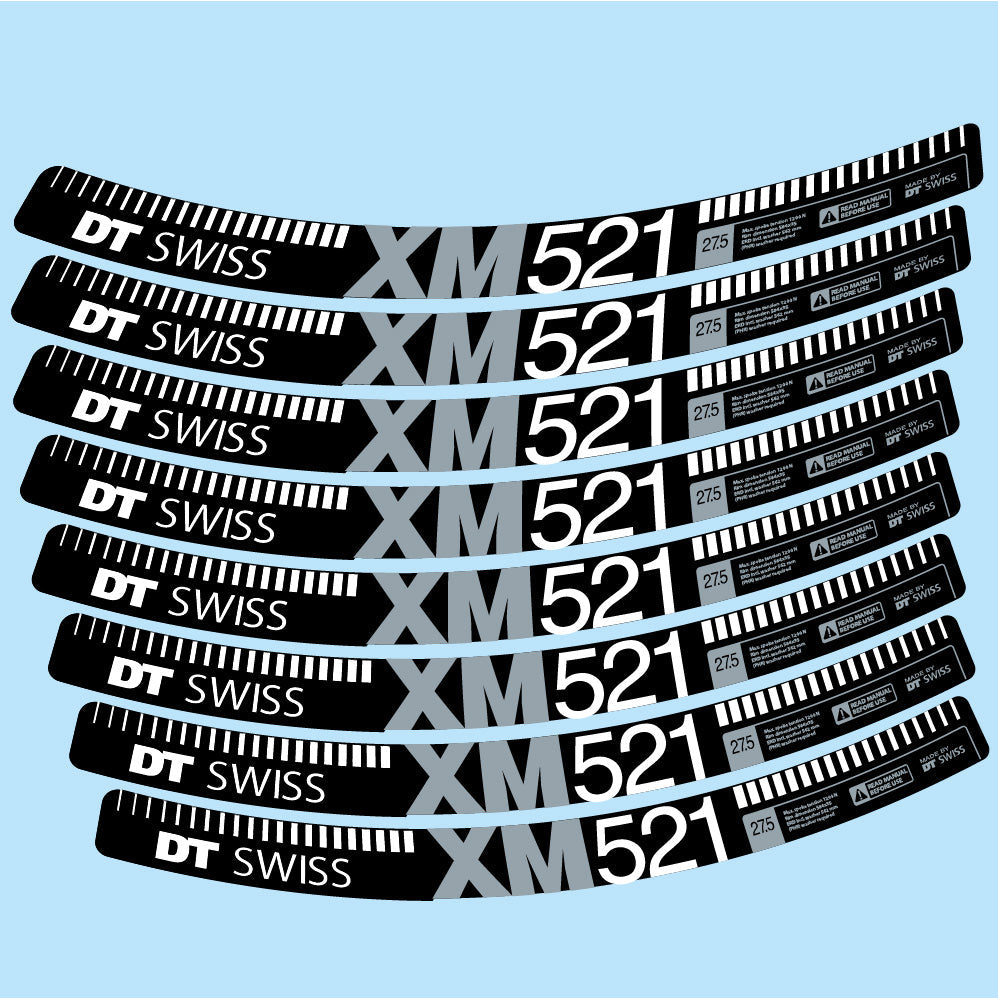 Autocollant DT Swiss XM521, Roues VTT 29, Autocollant Vélo vinyle