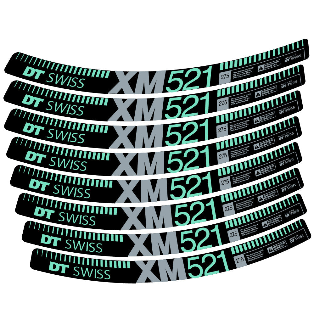 Autocollant DT Swiss XM521, Roues VTT 29, Autocollant Vélo vinyle