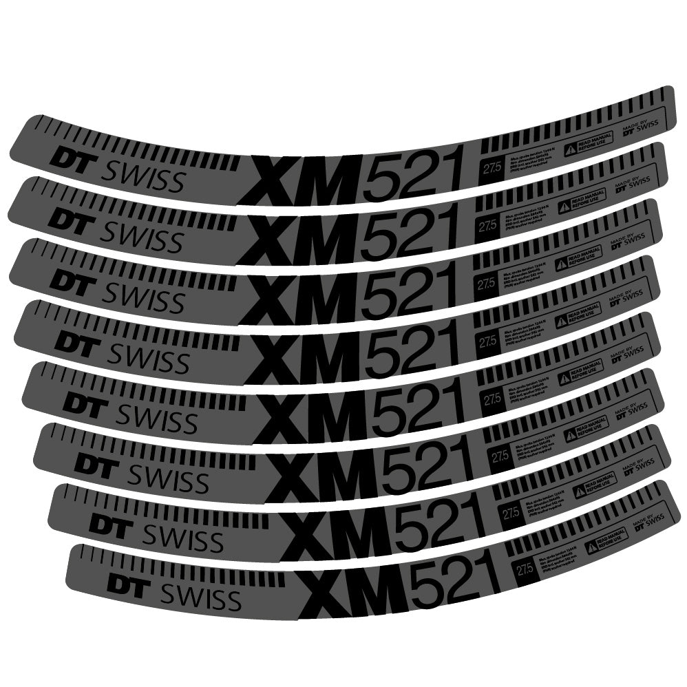 Autocollant DT Swiss XM521, Roues VTT 29, Autocollant Vélo vinyle