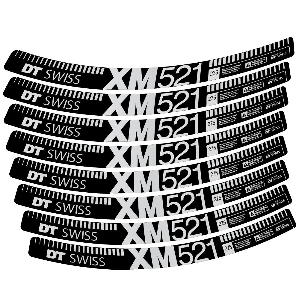 Autocollant DT Swiss XM521, Roues VTT 29, Autocollant Vélo vinyle