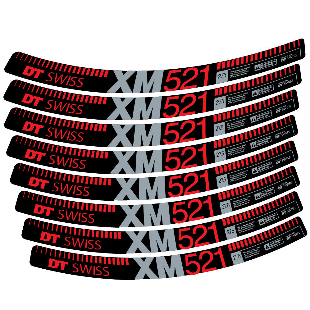 Autocollant DT Swiss XM521, Roues VTT 29, Autocollant Vélo vinyle