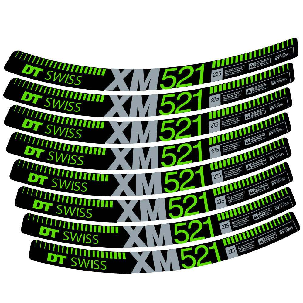 Autocollant DT Swiss XM521, Roues VTT 29, Autocollant Vélo vinyle